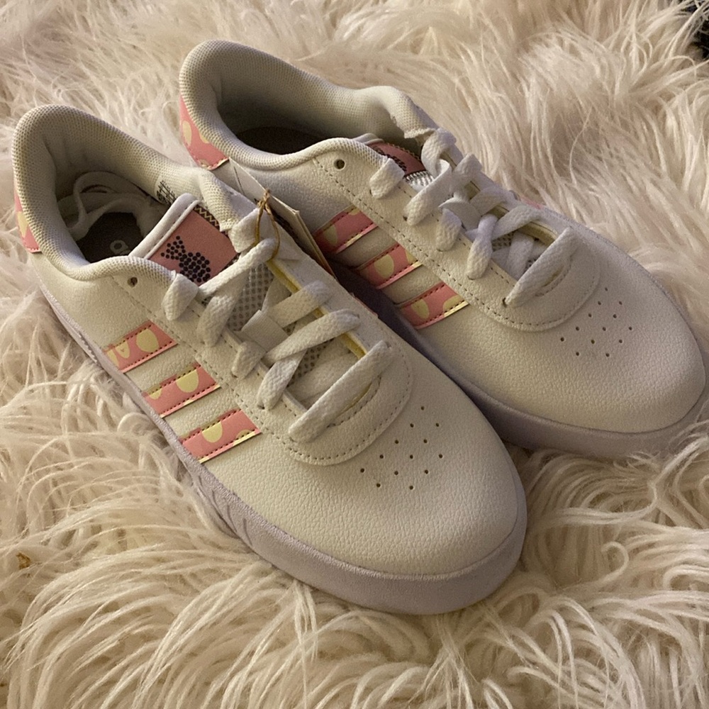 New ADIDAS Court Bold White Trainers